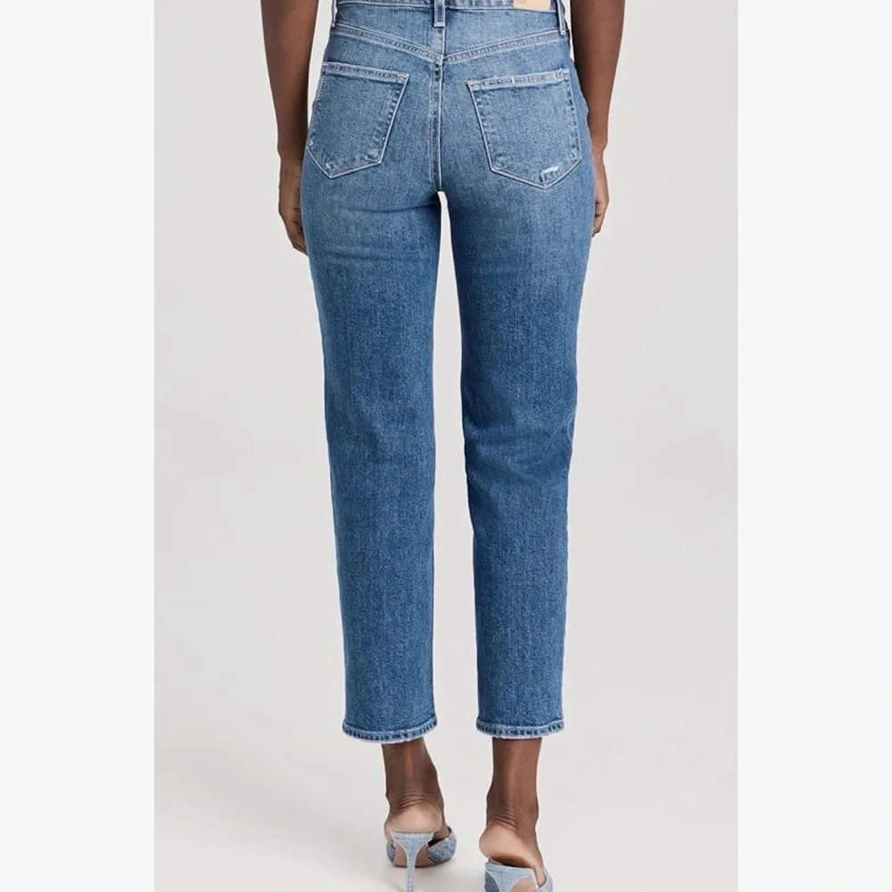 PAIGE Sarah Straight Ankle Jeans NWOT in Nightingale Wash - Picture 2 of 11